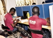 Students at the ICAG Library